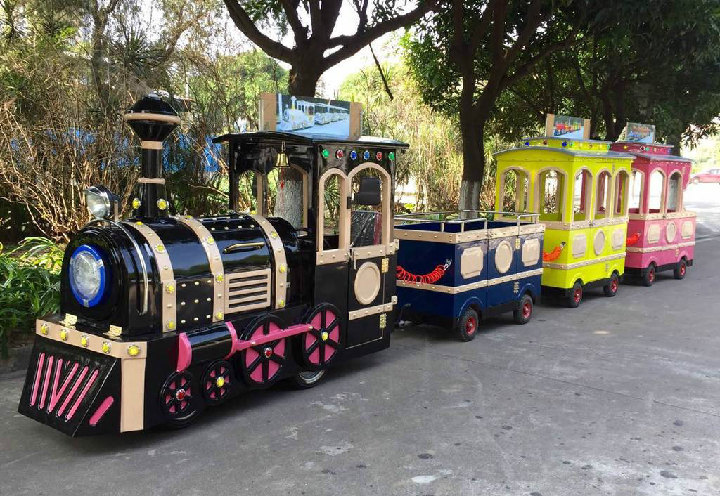 灵台景区广商场无轨观光小火车电动儿童游乐设备小火车可坐人户外玩具